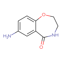 Chemical structure of 7-amino-2,3,4,5-tetrahydro-1,4-benzoxazepin-5-one - CSSB00012179213