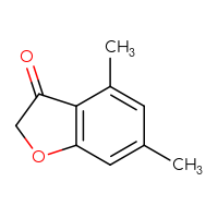Chemical structure of 4,6-dimethyl-2,3-dihydro-1-benzofuran-3-one - CSSB00011306195