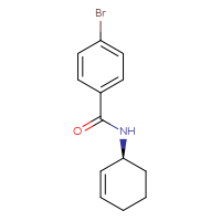 Chemical structure of 4-bromo-N-[(1S)-cyclohex-2-en-1-yl]benzamide - CSSB02498223902