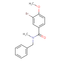 Chemical structure of N-benzyl-3-bromo-4-methoxy-N-methylbenzamide - CSSB00000186345