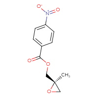 Chemical structure of [(2R)-2-methyloxiran-2-yl]methyl 4-nitrobenzoate - CSSB00000103889