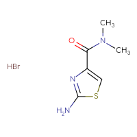 Chemical structure of 2-amino-N,N-dimethyl-1,3-thiazole-4-carboxamide hydrobromide - CSSB00161000117