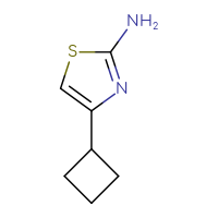 Chemical structure of 4-cyclobutyl-1,3-thiazol-2-amine - CSSB00000720356
