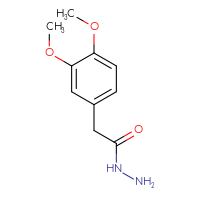 Chemical structure of 2-(3,4-dimethoxyphenyl)acetohydrazide - CSSB00000181203