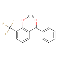 Chemical structure of [2-methoxy-3-(trifluoromethyl)phenyl](phenyl)methanone - CSSB03601841080