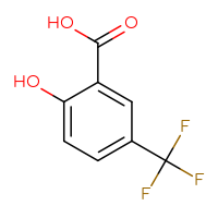 Chemical structure of 2-hydroxy-5-(trifluoromethyl)benzoic acid - CSSB00011255238