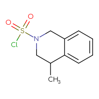 Chemical structure of 4-methyl-1,2,3,4-tetrahydroisoquinoline-2-sulfonyl chloride - CSSB03555366479