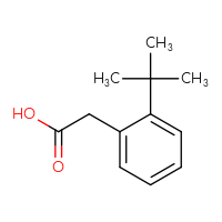 Chemical structure of 2-(2-tert-butylphenyl)acetic acid - CSSB00000117448