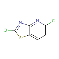 Chemical structure of 2,5-dichloro-[1,3]thiazolo[4,5-b]pyridine - CSSB02516456918