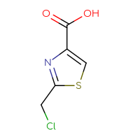 Chemical structure of 2-(chloromethyl)-1,3-thiazole-4-carboxylic acid - CSSB00009906739