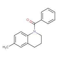 Chemical structure of 1-benzoyl-6-methyl-1,2,3,4-tetrahydroquinoline - CSSB00041447572