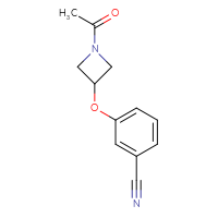 Chemical structure of 3-[(1-acetylazetidin-3-yl)oxy]benzonitrile - CSSB01059064931