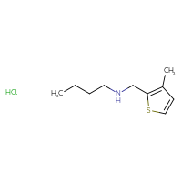 Chemical structure of butyl[(3-methylthiophen-2-yl)methyl]amine hydrochloride - CSSB00015183337
