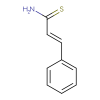 Chemical structure of (2E)-3-phenylprop-2-enethioamide - CSSB00016291674