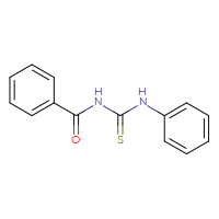 Chemical structure of 1-benzoyl-3-phenylthiourea - CSSB00000018965