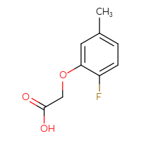 Chemical structure of 2-(2-fluoro-5-methylphenoxy)acetic acid - CSSB00000689074