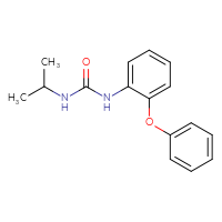 Chemical structure of 1-(2-phenoxyphenyl)-3-(propan-2-yl)urea - CSSB00103906500