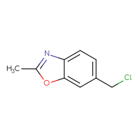 Chemical structure of 6-(chloromethyl)-2-methyl-1,3-benzoxazole - CSSB00010893679