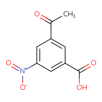 Chemical structure of 3-acetyl-5-nitrobenzoic acid - CSSB00010188889