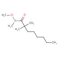 Chemical structure of N-methoxy-N,2,2-trimethyloctanamide - CSSB15025118223