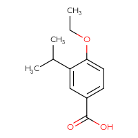 Chemical structure of 4-ethoxy-3-(propan-2-yl)benzoic acid - CSSB00045341818