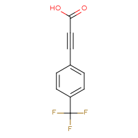 Chemical structure of 3-[4-(trifluoromethyl)phenyl]prop-2-ynoic acid - CSSB00000718702