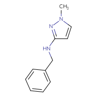 Chemical structure of N-benzyl-1-methyl-1H-pyrazol-3-amine - CSSB00011353333