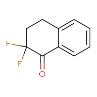Chemical structure of 2,2-difluoro-1,2,3,4-tetrahydronaphthalen-1-one - CSSB00116209821