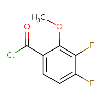 Chemical structure of 3,4-difluoro-2-methoxybenzoyl chloride - CSSB00011072731