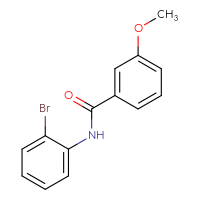 Chemical structure of N-(2-bromophenyl)-3-methoxybenzamide - CSSB00000579978