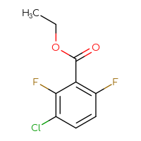 Chemical structure of ethyl 3-chloro-2,6-difluorobenzoate - CSSB00012350791