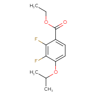 Chemical structure of ethyl 2,3-difluoro-4-(propan-2-yloxy)benzoate - CSSB03221181966