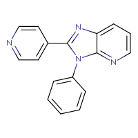 Chemical structure of 4-{3-phenyl-3H-imidazo[4,5-b]pyridin-2-yl}pyridine - CSSB00159265733