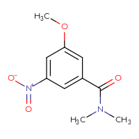 Chemical structure of 3-methoxy-N,N-dimethyl-5-nitrobenzamide - CSSB00056148145
