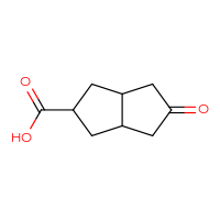 Chemical structure of 5-oxo-octahydropentalene-2-carboxylic acid - CSSB00010892209