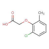 Chemical structure of 2-(2-chloro-6-methylphenoxy)acetic acid - CSSB00000142809