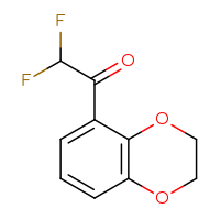 Chemical structure of 1-(2,3-dihydro-1,4-benzodioxin-5-yl)-2,2-difluoroethan-1-one - CSSB00015214341