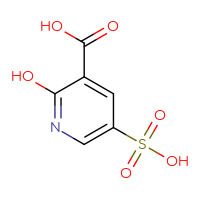 Chemical structure of 2-hydroxy-5-sulfopyridine-3-carboxylic acid - CSSB00000067914