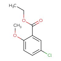 Chemical structure of ethyl 5-chloro-2-methoxybenzoate - CSSB00000170898
