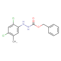 Chemical structure of N'-(2,4-dichloro-5-methylphenyl)(benzyloxy)carbohydrazide - CSSB21332335858