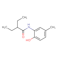 Chemical structure of 2-ethyl-N-(2-hydroxy-5-methylphenyl)butanamide - CSSB00010163262