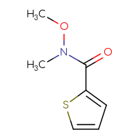 Chemical structure of N-methoxy-N-methylthiophene-2-carboxamide - CSSB00000174392
