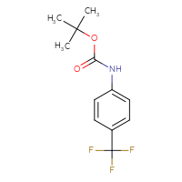 Chemical structure of tert-butyl N-[4-(trifluoromethyl)phenyl]carbamate - CSSB00000758878