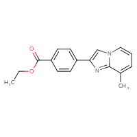 Chemical structure of ethyl 4-{8-methylimidazo[1,2-a]pyridin-2-yl}benzoate - CSSB21253047707