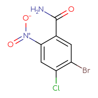 Chemical structure of 5-bromo-4-chloro-2-nitrobenzamide - CSSB00011093501