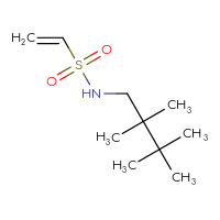 Chemical structure of N-(2,2,3,3-tetramethylbutyl)ethene-1-sulfonamide - CSMB00155118428