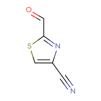 Chemical structure of 2-formyl-1,3-thiazole-4-carbonitrile - CSSB00000732572
