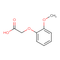 Chemical structure of 2-(2-methoxyphenoxy)acetic acid - CSSB00000182946