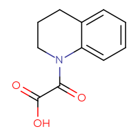 Chemical structure of 2-oxo-2-(1,2,3,4-tetrahydroquinolin-1-yl)acetic acid - CSSB00011297286