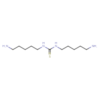Chemical structure of 1,3-bis(5-aminopentyl)thiourea - CSSB09888484691